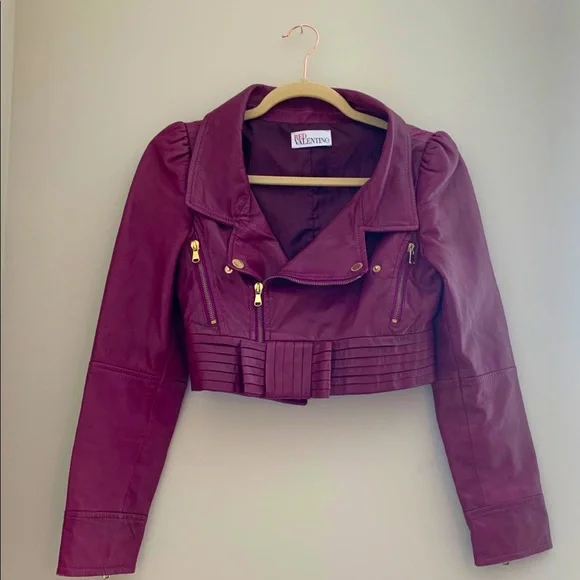 RED VALENTINO ラムジャケット RED VALENTINO ラムジャケット RED BIKER LAMB JACKET – G|Forever